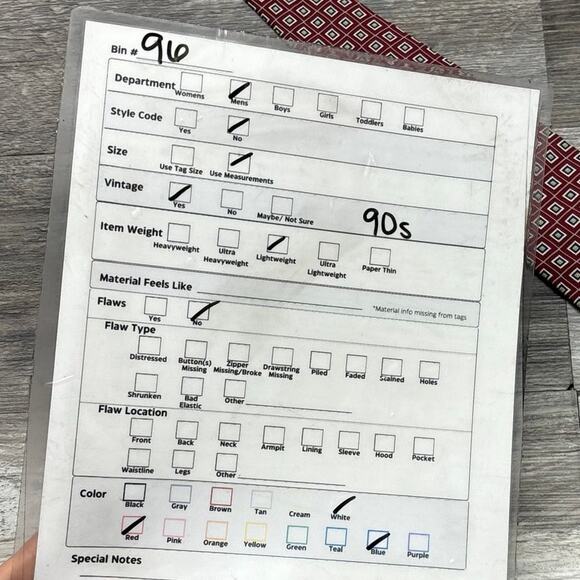 Brooks Brothers Red Blue‎ Geometric Squares Mens 59" Silk Tie USA EUC Vintage - Picture 7 of 7